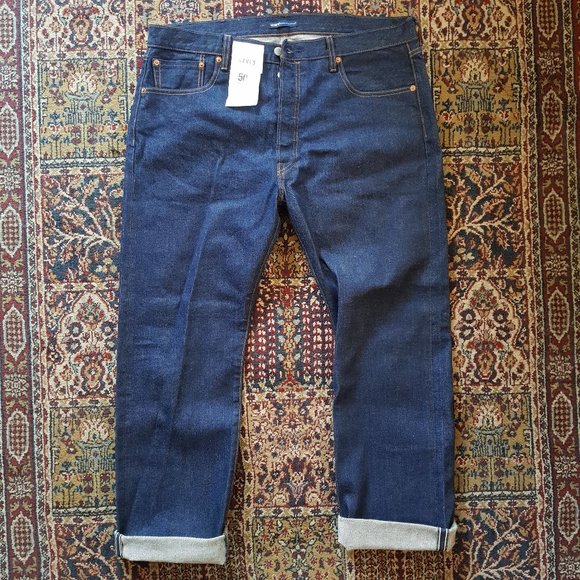 SOLD 🌈 Stylish Levi's Made and Crafted 501 Selvedge Jeans - Picture 1 of 9